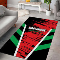 Custom Football Martinique Area Rug Les Matinino Go Champion
