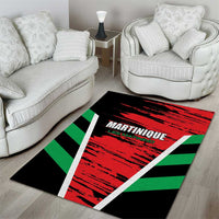 Custom Football Martinique Area Rug Les Matinino Go Champion