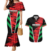 Custom Football Martinique Couples Matching Mermaid Dress and Hawaiian Shirt Les Matinino Go Champion
