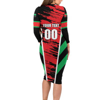 Custom Football Martinique Family Matching Long Sleeve Bodycon Dress and Hawaiian Shirt Les Matinino Go Champion