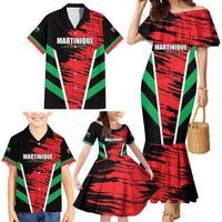 Custom Football Martinique Family Matching Mermaid Dress and Hawaiian Shirt Les Matinino Go Champion