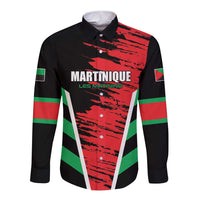 Custom Football Martinique Long Sleeve Button Shirt Les Matinino Go Champion