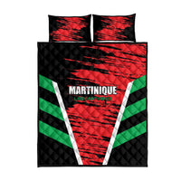 Custom Football Martinique Quilt Bed Set Les Matinino Go Champion