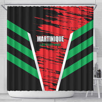 Custom Football Martinique Shower Curtain Les Matinino Go Champion