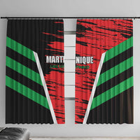 Custom Football Martinique Window Curtain Les Matinino Go Champion