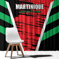 Custom Football Martinique Window Curtain Les Matinino Go Champion