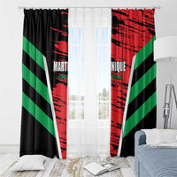 Custom Football Martinique Window Curtain Les Matinino Go Champion