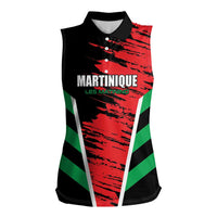 Custom Football Martinique Women Sleeveless Polo Shirt Les Matinino Go Champion