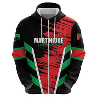 Custom Football Martinique Zip Hoodie Les Matinino Go Champion