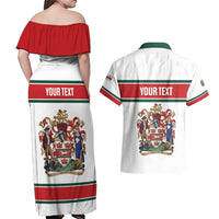 Personalised Canada Guelph Couples Matching Off Shoulder Maxi Dress and Hawaiian Shirt The Royal City Simple Style
