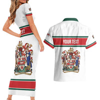 Personalised Canada Guelph Couples Matching Short Sleeve Bodycon Dress and Hawaiian Shirt The Royal City Simple Style