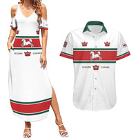Personalised Canada Guelph Couples Matching Summer Maxi Dress and Hawaiian Shirt The Royal City Simple Style