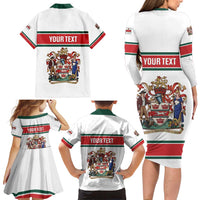 Personalised Canada Guelph Family Matching Long Sleeve Bodycon Dress and Hawaiian Shirt The Royal City Simple Style