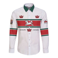 Personalised Canada Guelph Long Sleeve Button Shirt The Royal City Simple Style