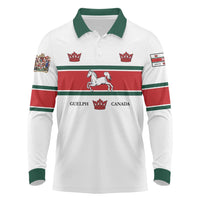 Personalised Canada Guelph Long Sleeve Polo Shirt The Royal City Simple Style