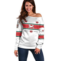 Personalised Canada Guelph Off Shoulder Sweater The Royal City Simple Style