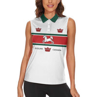 Personalised Canada Guelph Women Sleeveless Polo Shirt The Royal City Simple Style