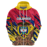Colombia Hoodie Colombian Tribal Seamless Patterns - Wonder Print Shop