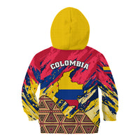 Colombia Kid Hoodie Colombian Tribal Seamless Patterns - Wonder Print Shop