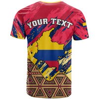 Personalised Colombia T Shirt Colombian Tribal Seamless Patterns - Wonder Print Shop