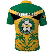 Jamaica Football Polo Shirt Reggae Girlz Lion Sporty Style - Wonder Print Shop