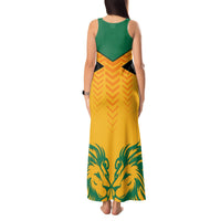 Personalised Jamaica Football Tank Maxi Dress Reggae Girlz Lion Sporty Style - Wonder Print Shop