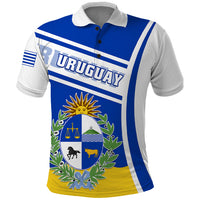 Uruguay Polo Shirt Uruguayan Coat Of Arms - Wonder Print Shop