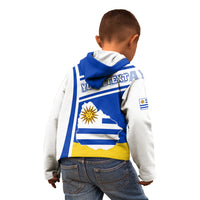Personalised Uruguay Kid Hoodie Uruguayan Coat Of Arms - Wonder Print Shop