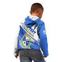 Personalised Uruguay Independence Day Kid Hoodie Uruguayan Sol de Mayo Special Version - Wonder Print Shop
