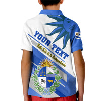 Personalised Uruguay Independence Day Kid Polo Shirt Uruguayan Sol de Mayo Special Version - Wonder Print Shop