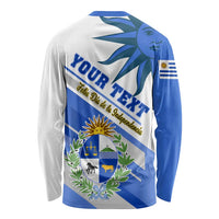Personalised Uruguay Independence Day Long Sleeve Shirt Uruguayan Sol de Mayo Special Version LT01