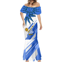 Personalised Uruguay Independence Day Mermaid Dress Uruguayan Sol de Mayo Special Version - Wonder Print Shop