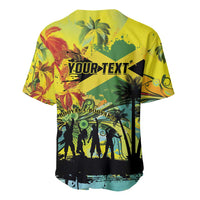 Personalized Jamaica Sleng Teng Riddim Baseball Jersey Booyaka Booyaka - Wonder Print Shop