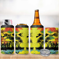 Personalized Jamaica Sleng Teng Riddim 4 in 1 Can Cooler Tumbler Booyaka Booyaka - Wonder Print Shop