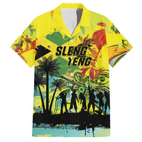 Personalized Jamaica Sleng Teng Riddim Family Matching Summer Maxi Dress and Hawaiian Shirt Booyaka Booyaka - Wonder Print Shop