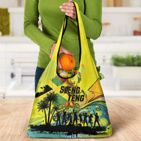 Jamaica Sleng Teng Riddim Grocery Bag Booyaka Booyaka - Wonder Print Shop