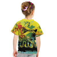 Personalized Jamaica Sleng Teng Riddim Kid T Shirt Booyaka Booyaka - Wonder Print Shop