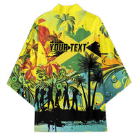 Personalized Jamaica Sleng Teng Riddim Kimono Booyaka Booyaka - Wonder Print Shop
