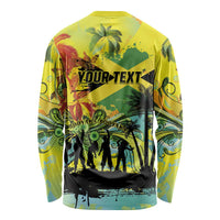 Personalized Jamaica Sleng Teng Riddim Long Sleeve Shirt Booyaka Booyaka - Wonder Print Shop