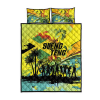 Jamaica Sleng Teng Riddim Quilt Bed Set Booyaka Booyaka - Wonder Print Shop