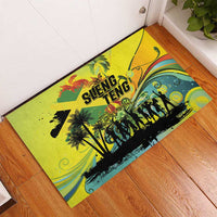 Jamaica Sleng Teng Riddim Rubber Doormat Booyaka Booyaka - Wonder Print Shop