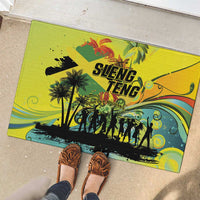 Jamaica Sleng Teng Riddim Rubber Doormat Booyaka Booyaka - Wonder Print Shop
