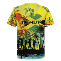 Personalized Jamaica Sleng Teng Riddim Rugby Jersey Booyaka Booyaka - Wonder Print Shop