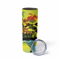 Personalized Jamaica Sleng Teng Riddim Skinny Tumbler Booyaka Booyaka - Wonder Print Shop