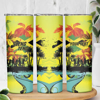 Personalized Jamaica Sleng Teng Riddim Skinny Tumbler Booyaka Booyaka - Wonder Print Shop