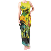 Personalized Jamaica Sleng Teng Riddim Tank Maxi Dress Booyaka Booyaka - Wonder Print Shop