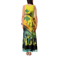 Personalized Jamaica Sleng Teng Riddim Tank Maxi Dress Booyaka Booyaka - Wonder Print Shop