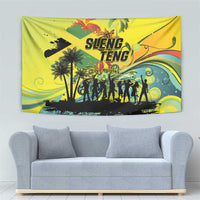Jamaica Sleng Teng Riddim Tapestry Booyaka Booyaka - Wonder Print Shop
