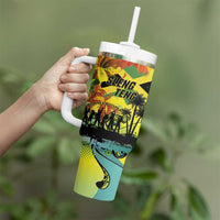 Personalized Jamaica Sleng Teng Riddim Tumbler With Handle Booyaka Booyaka - Wonder Print Shop