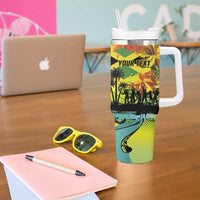 Personalized Jamaica Sleng Teng Riddim Tumbler With Handle Booyaka Booyaka - Wonder Print Shop